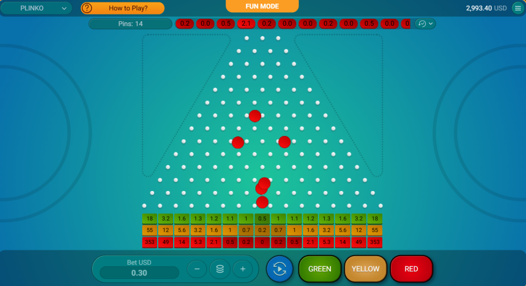 plinko demo playing